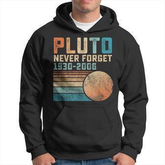 Pluto Never Forget 1930-2006 Vintage Hoodie, Retro Design - Seseable