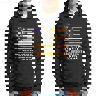 Pocahontas Arkansas Solar Eclipse 2024 Us Flag Hoodie - Thegiftio