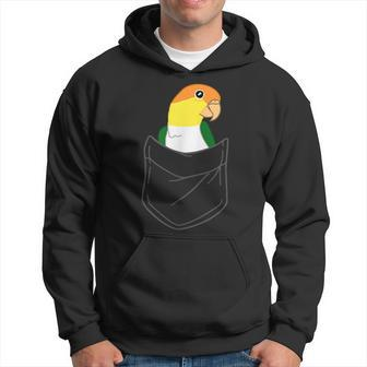 Pocket White Bellied Caique Cute Parrot Birb Memes Hoodie - Monsterry CA