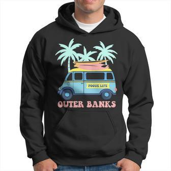 Pogue Life Outer Banks Surfer Van Beach Pastel Hoodie | Mazezy