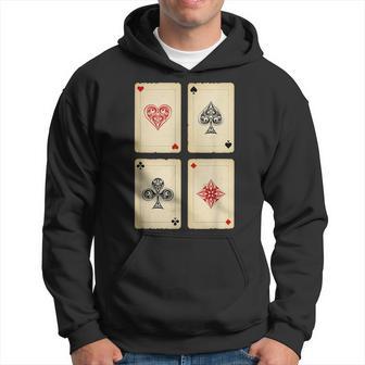 Poker Texas Hold'em Gambling Casino 4 Aces Poker Hoodie - Monsterry CA