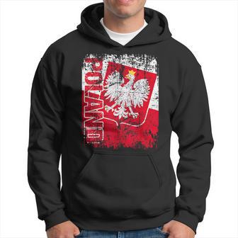 Poland Flag Vintage Distressed Poland Hoodie - Monsterry