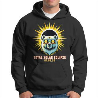 Polar Bear Watching Total Solar Eclipse Hoodie - Monsterry CA