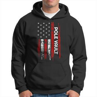 Pole Vault American Usa Flag Track And Field Hoodie - Monsterry AU
