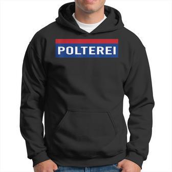 Polterei Stag Night Fun Police Black Hoodie - Seseable