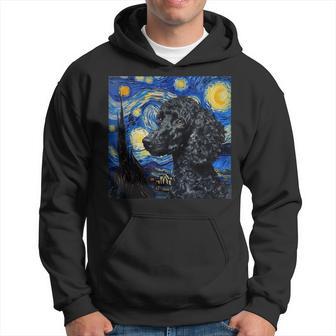 Poodle Dog Van Gogh Style Starry Night Hoodie - Monsterry AU