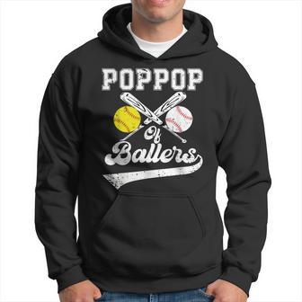 Poppop Of Ballers Softball Baseball Player Father's Day Hoodie - Monsterry DE