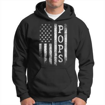 Pops American Flag Pops Patriotic Father's Day Hoodie - Thegiftio UK