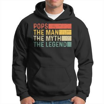 Pops The Man The Myth The Legend Vintage For Pops Hoodie - Monsterry UK