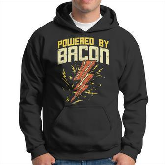 Powered By Bacon Bacon Goes With Everything Hoodie - Monsterry AU