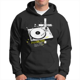 Praise The Rave The Pope As A Dj Festival Rave Hoodie - Thegiftio UK