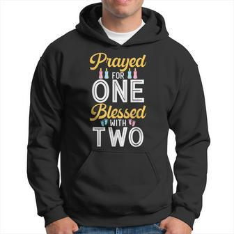 Prayed For One Blessed With Two Twin Siblings Twin Parents Hoodie - Monsterry DE