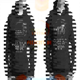 Prescott Arkansas Total Eclipse 2024 Twice In A Lifetime Hoodie - Thegiftio