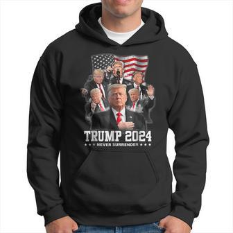 President Donald J Trump 2024 Never Surrender Hoodie - Seseable