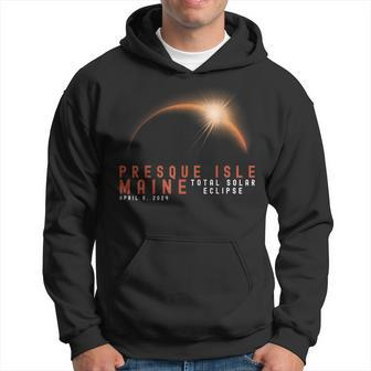 Presque Isle Maine Eclipse Solar Total April 8 2024 Eclipse Hoodie - Monsterry UK