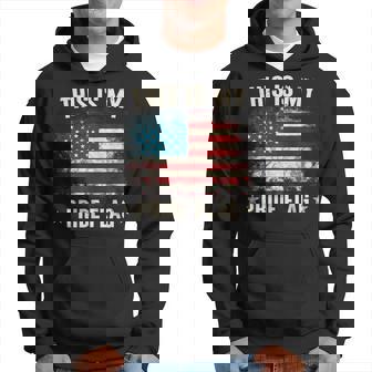 This Is My Pride Flag Usa American 4Th Of July Patriotic Hoodie - Thegiftio UK