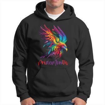 Pride Month Demon Colorful Phoenix Pride Month Apparel Hoodie - Monsterry