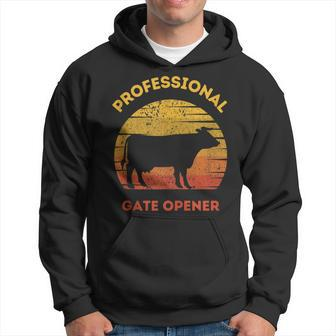 Professional Gate Opener Farmer Cool Cows Hoodie - Monsterry AU