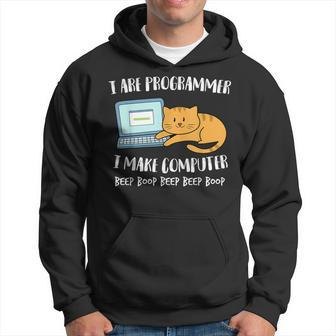 I Are Programmer Computer Scientist Computer Cat Hoodie - Seseable