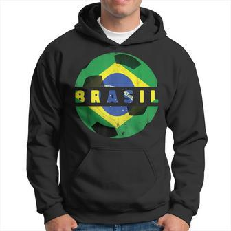Projeto Do Brasil De Futebol Brazil Flag Soccer Team Fan Hoodie - Monsterry