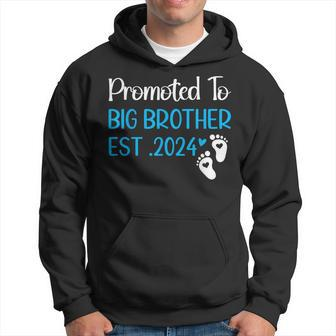 Promoted To Big Brother 2024 New Baby Coming Est 2024 Hoodie - Thegiftio UK