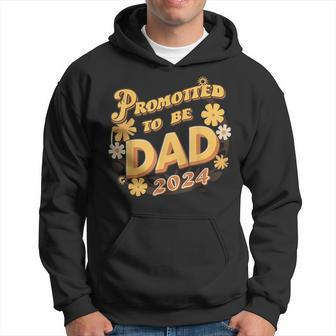 Promoted To Be Dad Soon To Be Dad 2024 Father's Day Hoodie - Thegiftio UK