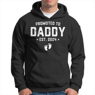 Promoted To Daddy Est 2024 Baby For New Daddy Hoodie - Seseable