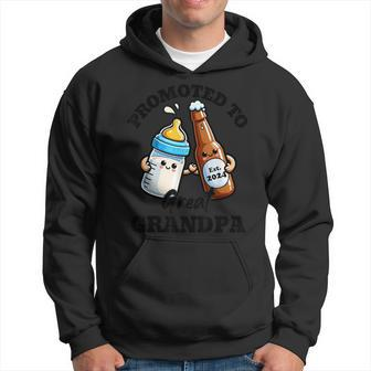 Promoted To Great Grandpa Est 2024 Hoodie - Seseable