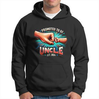 Promoted To Be Uncle Est 2024 Father's Day Hoodie - Thegiftio UK