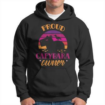 Proud Capybara Owner Capybaras Animal Rodent Lover Hoodie - Thegiftio UK
