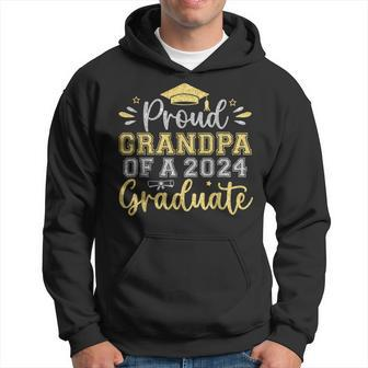 Proud Grandpa Of A 2024 Graduate Senior Graduation Men Hoodie - Seseable