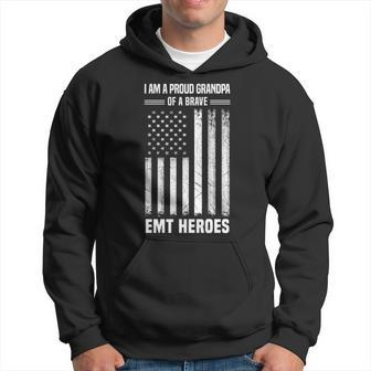 I Am A Proud Grandpa Of A Brave Emt Heroes Hoodie | Mazezy