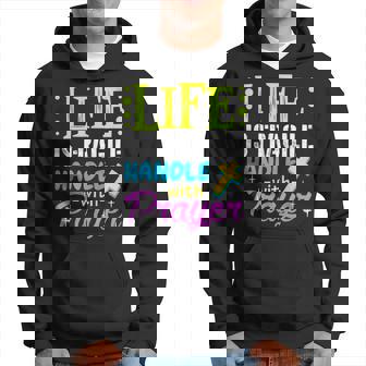 Proud Life Is Fragile Handle Prayer Jesus Hoodie - Monsterry