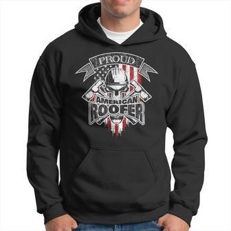 Proud Roofer American Flag Hoodie - Monsterry