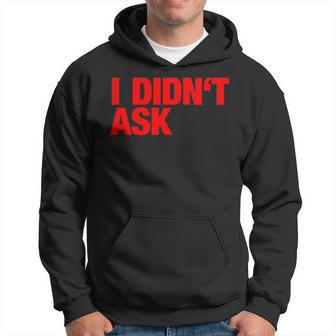 Provokantes Sorry I Didn't Ask Slogan Hoodie - Seseable