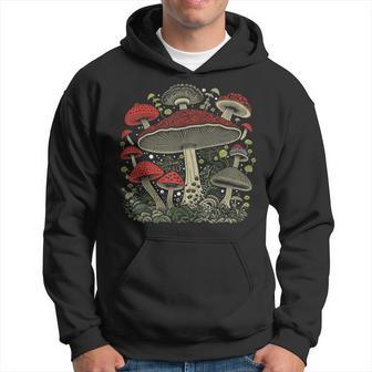 Psychedelic Mushroom Amanita Muscaria Vintage Fly Agaric Hoodie - Thegiftio UK
