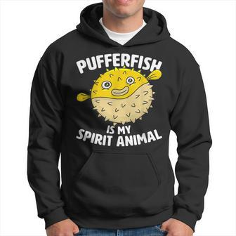 Pufferfish Is My Spirit Animal Puffer Fish Party Hoodie - Thegiftio UK