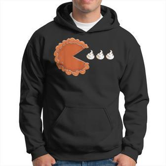 Pumpkin Pie Eating Whipped Cream Thanksgiving Hoodie - Monsterry