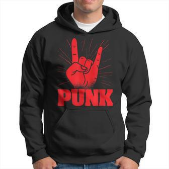 Punk Mohawk Punk Rocker Punker Black Hoodie - Seseable