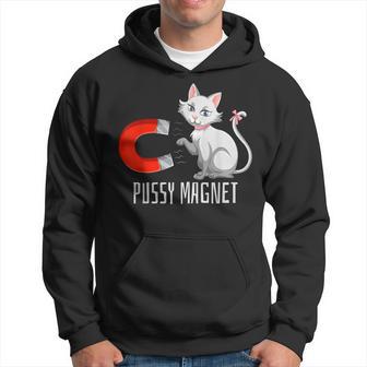 Pussy Magnet Cat Persons Attractive Magnet Hoodie - Seseable