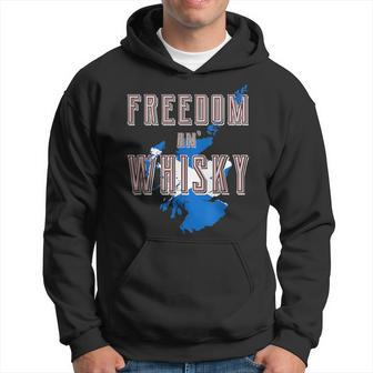 Rabbie Burns Quote Freedom Whisky Scottish Colors Map Flag Hoodie - Monsterry DE