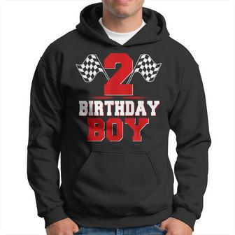 Race Car 2Nd Birthday Boy 2 Toddler Racing Car Driver Hoodie - Monsterry