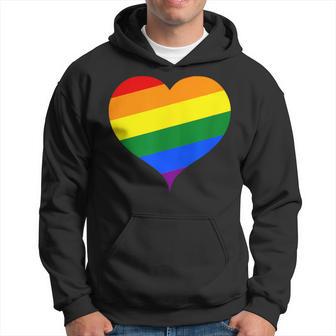 Rainbow Shape Heart Sweet Cute Valentines Day Hoodie - Monsterry CA