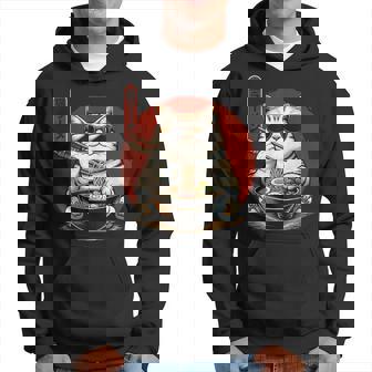 Ramen Cat Kawaii Anime Japanese Kawaii Neko Hoodie - Seseable