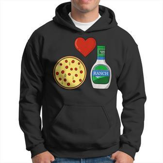 Ranch Dressing Pizza Lover Foodie Condiment Sauce Hoodie - Monsterry