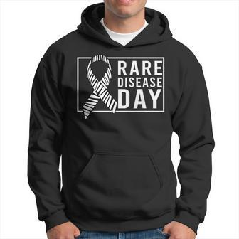 Rare Disease Day Rare Disease Awareness 2024 Zebra Ribbon Hoodie - Seseable