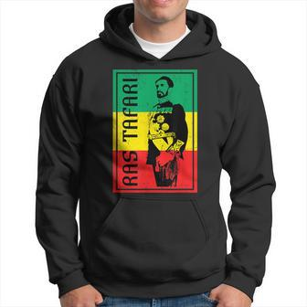 Ras Tafari Emperor Haile Selassie Ethiopia Reggae Rasta Hoodie - Thegiftio UK
