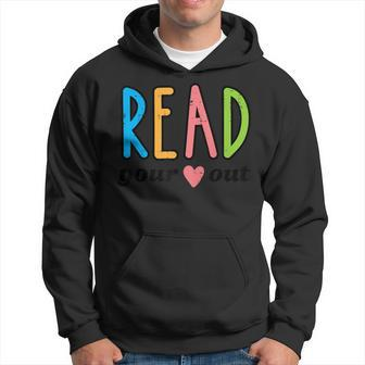 Read Your Heart Read Reading Librarian Book Across America Hoodie | Mazezy