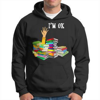Reading Book Lovers I'm Ok National Book Lovers Day Hoodie - Monsterry
