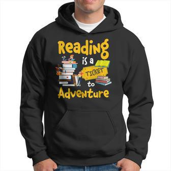 Reading Is A Ticket To Adventure Library Hoodie - Monsterry UK
